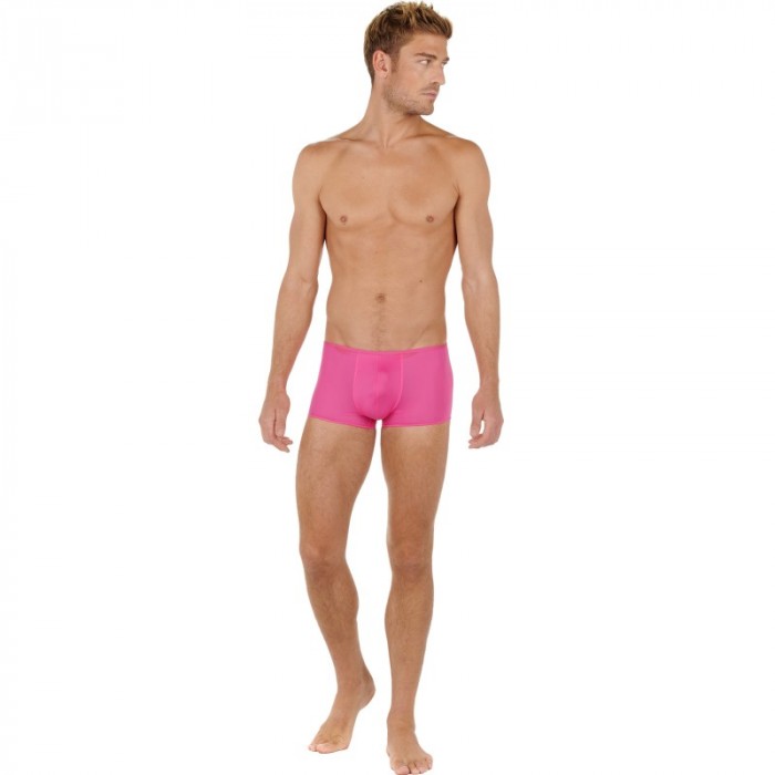 Boxer shorts, Shorty of the brand HOM - Short Boxer Feathers - pink - Ref : 404755 1128