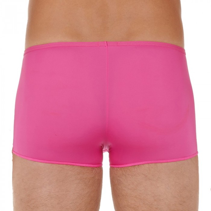 Boxer shorts, Shorty of the brand HOM - Short Boxer Feathers - pink - Ref : 404755 1128