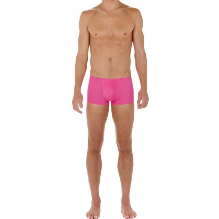 Boxer shorts, Shorty of the brand HOM - Short Boxer Feathers - pink - Ref : 404755 1128