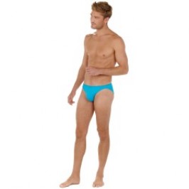 Slip, Tanga de la marque HOM - Slip micro Plumes - turquoise - Ref : 404756 00PF