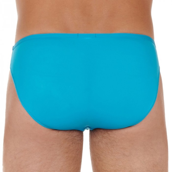 Slip, Tanga de la marque HOM - Slip micro Plumes - turquoise - Ref : 404756 00PF