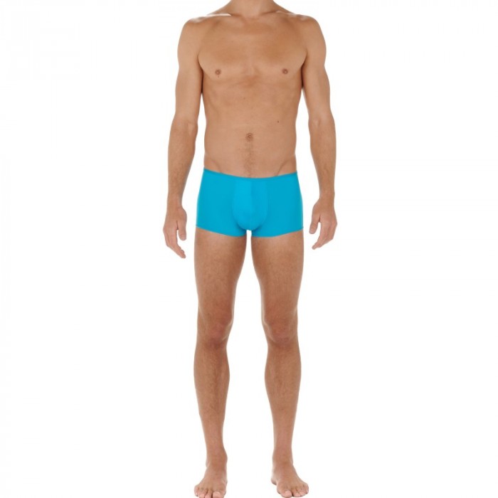 Pantaloncini boxer, Shorty del marchio HOM - Short Boxer Feathers - turchese - Ref : 404755 00PF