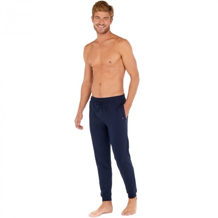 Pantaloni del marchio HOM - Pantaloni Sport Lounge HOM - blu navy - Ref : 402597 00RA