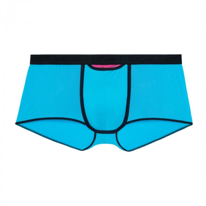 Boxer, shorty de la marque HOM - Boxer court HO1 Plume up EDITION LIMITEE - turquoise - Ref : 402373 00PF