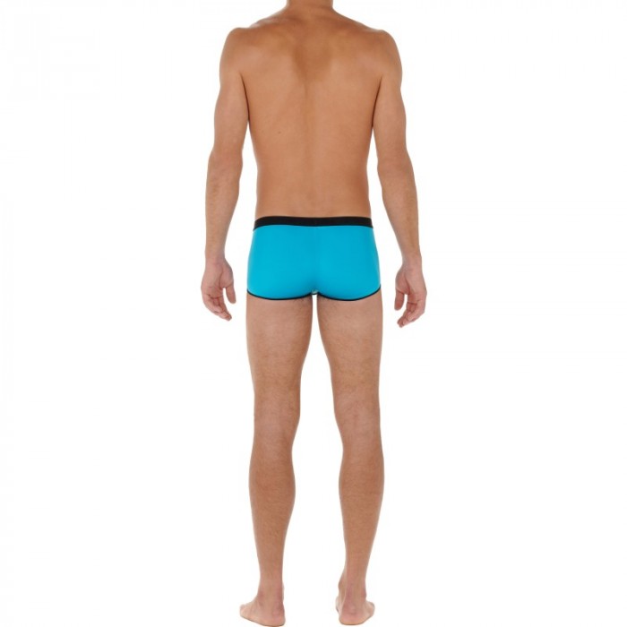 Boxer shorts, Shorty of the brand HOM - Boxer short HO1 Feather up LIMITED EDITION - turquoise - Ref : 402373 00PF