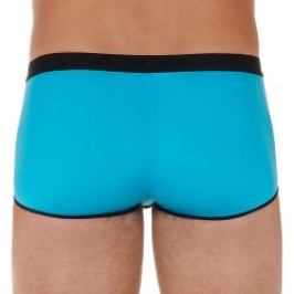 Boxer, shorty de la marque HOM - Boxer court HO1 Plume up EDITION LIMITEE - turquoise - Ref : 402373 00PF
