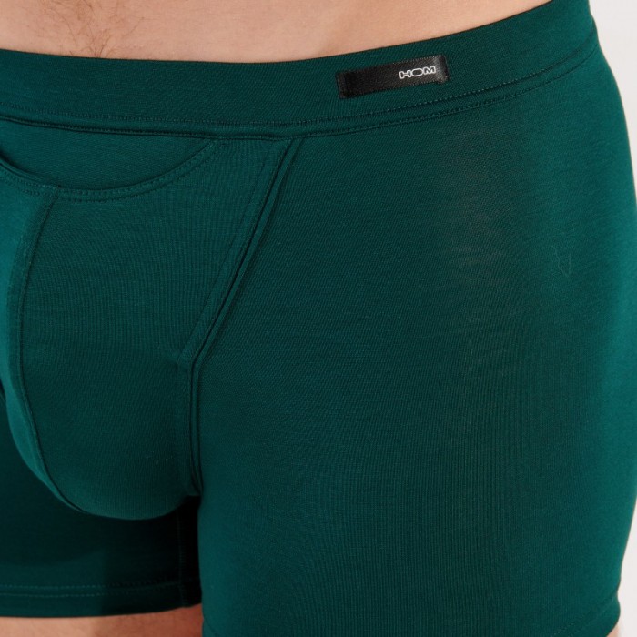 Boxer, shorty de la marque HOM - Boxer comfort HO1 Tencel Soft - vert - Ref : 402465 00DG