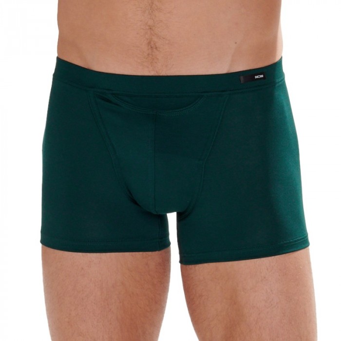 Boxershorts, Shorty der Marke HOM - Tencel Soft Komfort-Boxershorts HO1 - grün - Ref : 402465 00DG