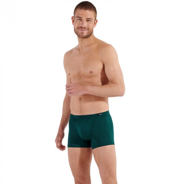 Pantaloncini boxer, Shorty del marchio HOM - Boxer comfort HO1 Tencel Soft - verde - Ref : 402465 00DG