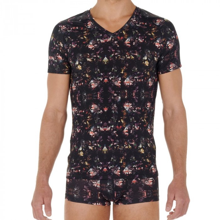 Manches courtes de la marque HOM - T-Shirt col V HOM Temptation Sebastian - Ref : 402653 P004