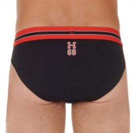 Slip de la marca HOM - Micro Calzoncillos HOM Homrun - negro - Ref : 402655 0004