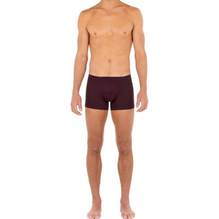 Pantaloncini boxer, Shorty del marchio HOM - Boxer comfort Tencel Soft - bordeaux - Ref : 402678 00ZQ