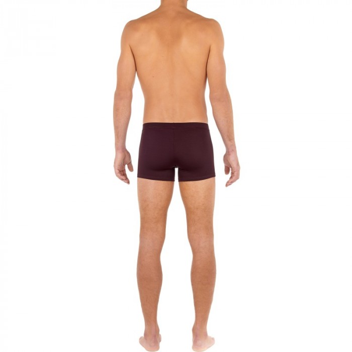 Boxer shorts, Shorty of the brand HOM - Boxer comfort Tencel Soft - burgundy - Ref : 402678 00ZQ