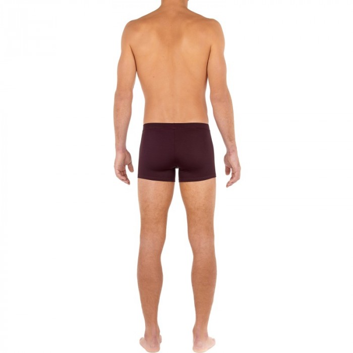 Boxershorts, Shorty der Marke HOM - Boxerkomfort Tencel Soft - burgund - Ref : 402678 00ZQ