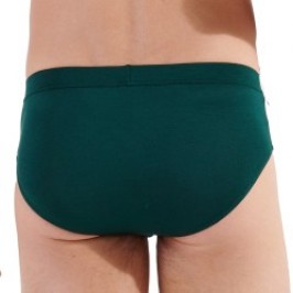 Slip, Tanga de la marque HOM - Mini Slip Comfort Tencel Soft - vert - Ref : 402677 00DG