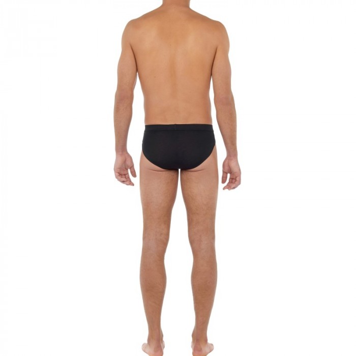 Slip, Tanga de la marque HOM - Mini Slip Comfort Tencel Soft - noir - Ref : 402677 0004