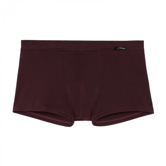 Pantaloncini boxer, Shorty del marchio HOM - Boxer comfort Tencel Soft - bordeaux - Ref : 402678 00ZQ