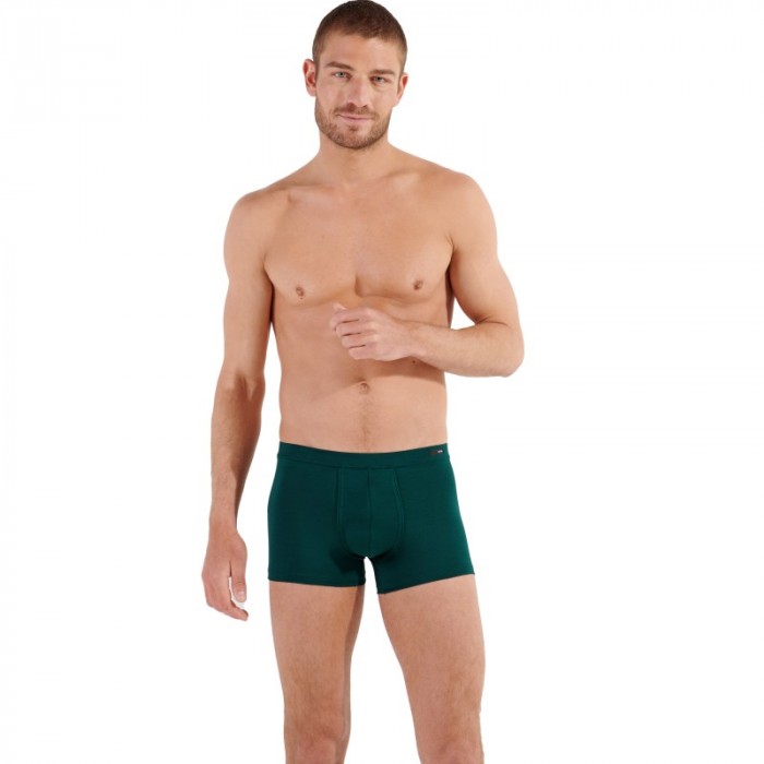 Boxer shorts, Shorty of the brand HOM - Boxer comfort Tencel Soft - green - Ref : 402678 00DG