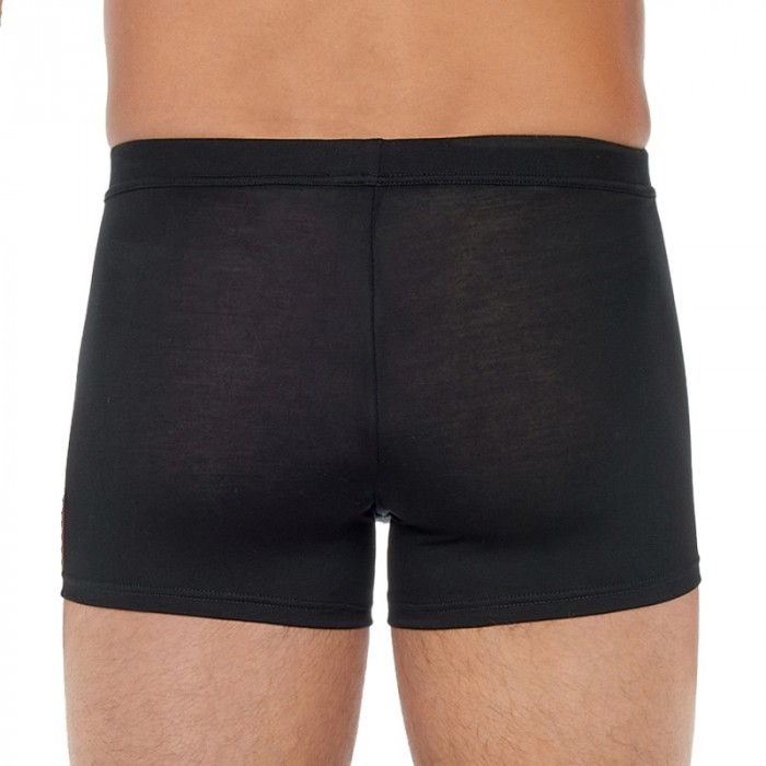 Pantaloncini boxer, Shorty del marchio HOM - Boxer comfort Tencel Soft - nero - Ref : 402678 0004