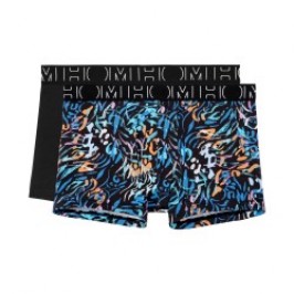 Boxershorts, Shorty der Marke HOM - Packung mit 2 Boxershorts HOM Vassily - Ref : 402662 D042