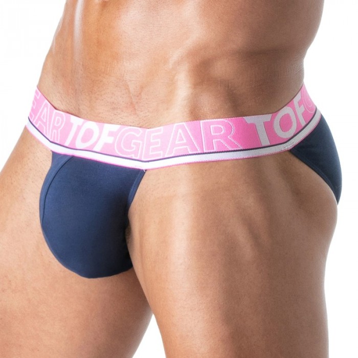 Slip de la marca TOF PARIS - Tanga Champion Tof Paris - Azul Marino - Ref : TOF299BM