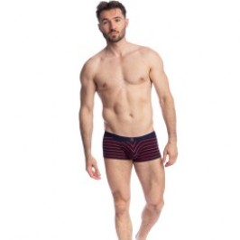 Shorts Boxer, Shorty de la marca L HOMME INVISIBLE - Querelle de Brest - Hipster Push-Up azul marino y rojo - Ref : MY39 QDB 949