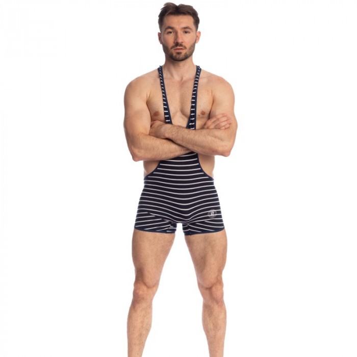 Body de la marque L HOMME INVISIBLE - Querelle de Brest - Singlet Combinaison - Ref : HW145 QDB RAY49