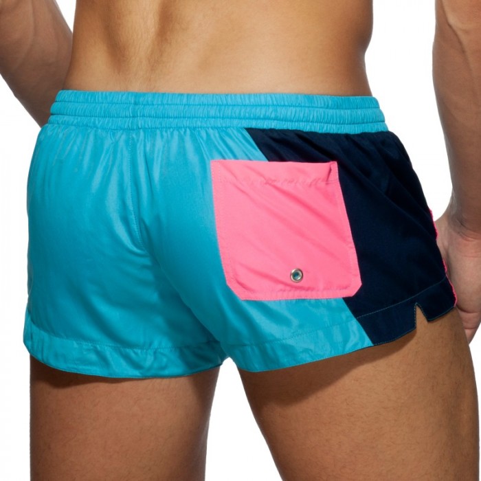 Shorts de baño de la marca ADDICTED - Pantalones cortos de natación Racing Side - azul - Ref : ADS232 C08