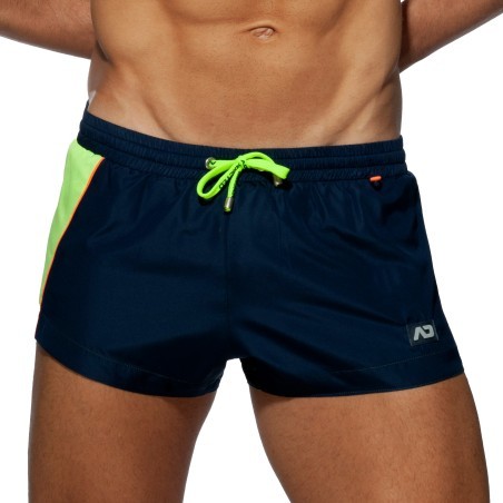 Racing Side swim shorts - navy