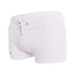 Short of the brand ADDICTED - Zip pocket sports short - white - Ref : AD1002 C01 