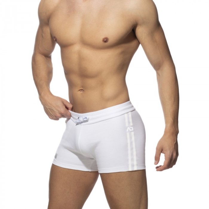 Short of the brand ADDICTED - Zip pocket sports short - white - Ref : AD1002 C01 