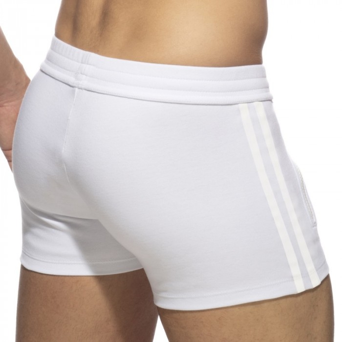 Short of the brand ADDICTED - Zip pocket sports short - white - Ref : AD1002 C01 