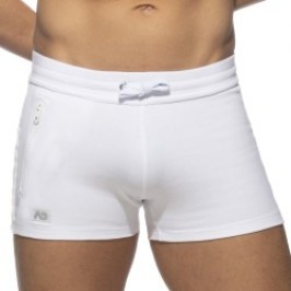 Short de la marque ADDICTED - Zip pocket sports short - blanc - Ref : AD1002 C01 