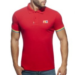 Polo de la marca ADDICTED - Polo Rainbow - rojo - Ref : AD960 C06 