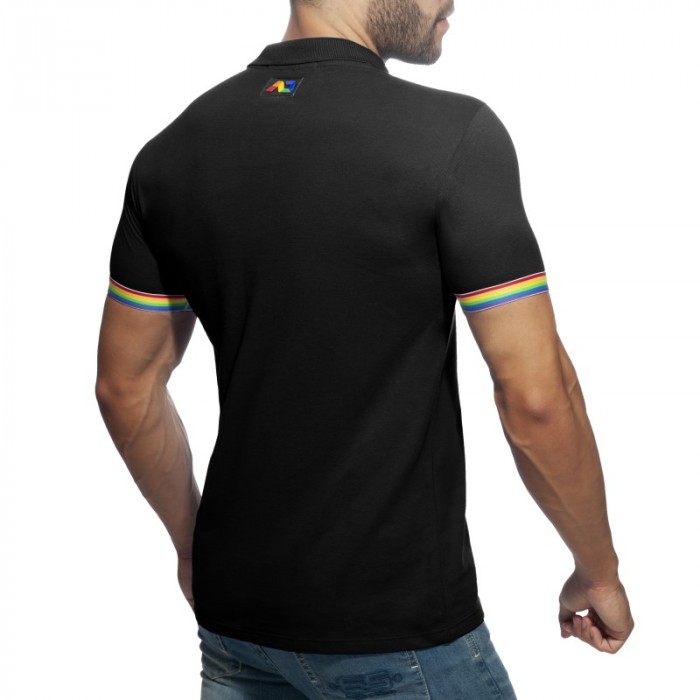 Polo de la marca ADDICTED - Polo Rainbow - negro - Ref : AD960 C10