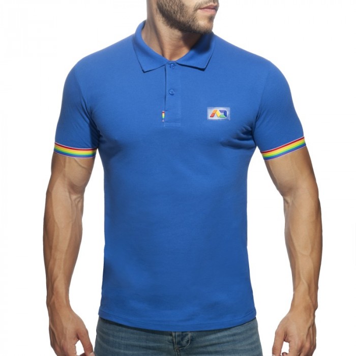 Polo de la marca ADDICTED - Polo Rainbow - azul - Ref : AD960 C16