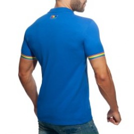 Polo of the brand ADDICTED - Polo Rainbow - blue - Ref : AD960 C16