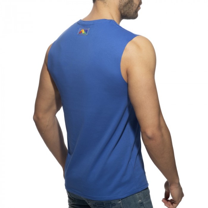 Tirantes de la marca ADDICTED - Tank top RAINBOW TAPE - azul - Ref : AD992 C16