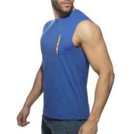 Tank top der Marke ADDICTED - Tank top RAINBOW TAPE - blau - Ref : AD992 C16