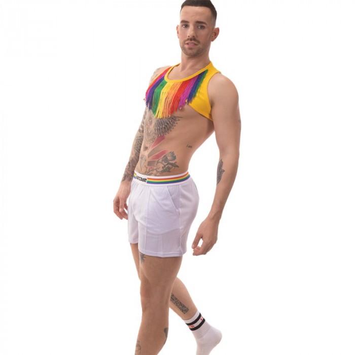 Breve del marchio BARCODE BERLIN - Short Barcode Pride - bianco - Ref : 91744 200