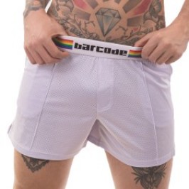 Short Barcode Pride - blanc