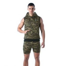 Short Sleeves of the brand TOF PARIS - Army Sleeveless Hoodie Tof Paris - Ref : TOF291K