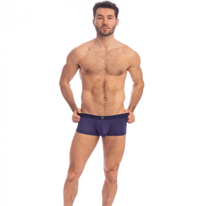 Shorts Boxer, Shorty de la marca L HOMME INVISIBLE - Indigo - Hipster Push Up - Ref : MY39 IND 049