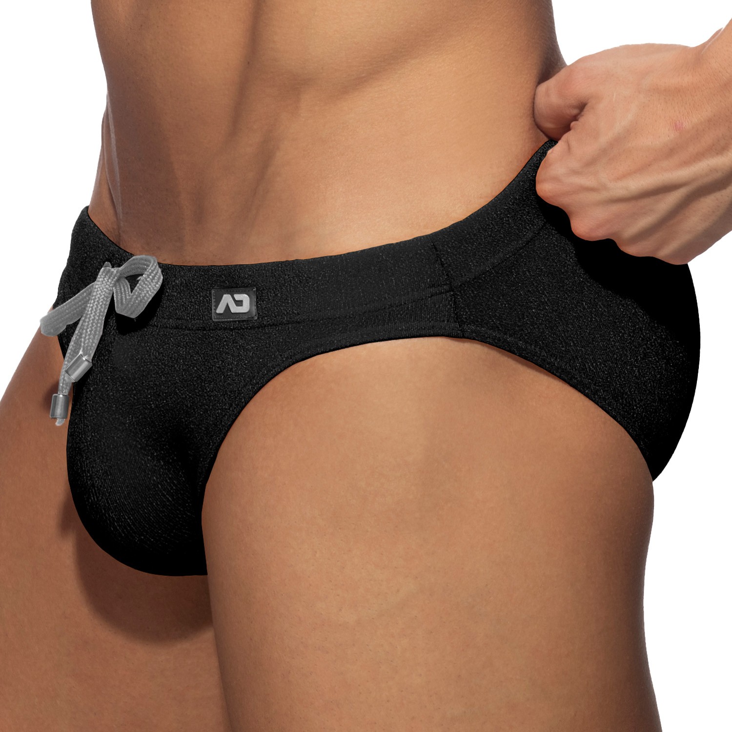 Slip de Bain Pique Speedo noir Swim Briefs for man brand ADDICTE