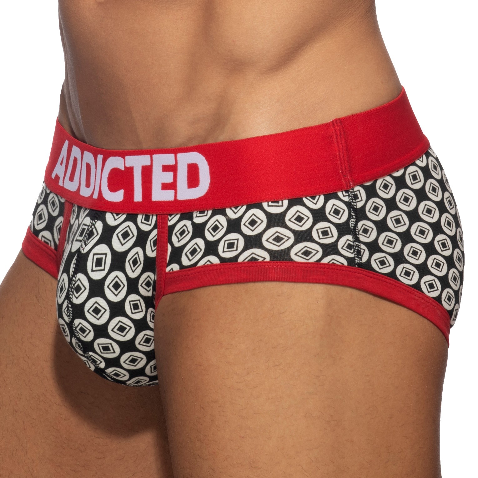 Geometric brief - black: Briefs for man brand ADDICTED for sale onl