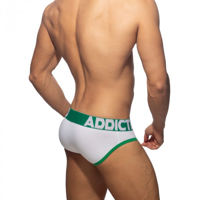 Slip del marchio ADDICTED - Slip ouvert Fly cotton - vert - Ref : AD1202 C18