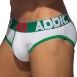 Slip del marchio ADDICTED - Slip ouvert Fly cotton - vert - Ref : AD1202 C18