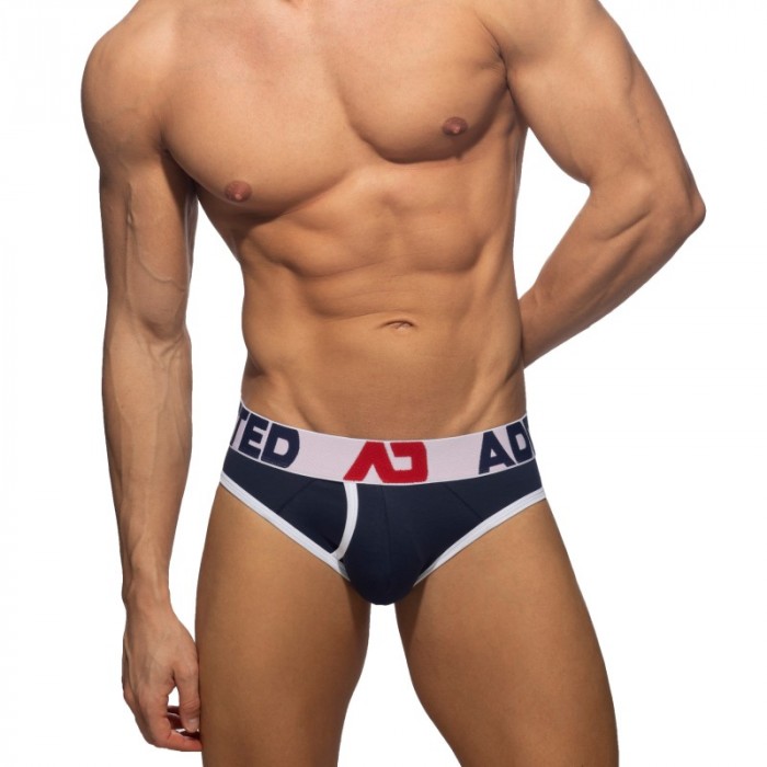 Brief of the brand ADDICTED - copy of Slip ouvert Fly cotton - vert - Ref : AD1202 C09