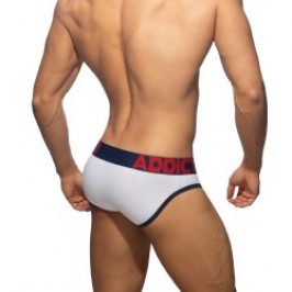 Slip, Tanga de la marque ADDICTED - Slip ouvert Fly cotton - blanc - Ref : AD1202 C01