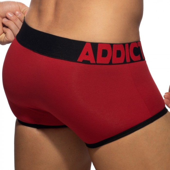 Boxer, shorty de la marque ADDICTED - Trunk ouvert Fly Cotton - noir - Ref : AD1203 C10